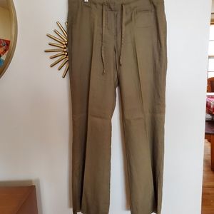 Express linen drawstring pants